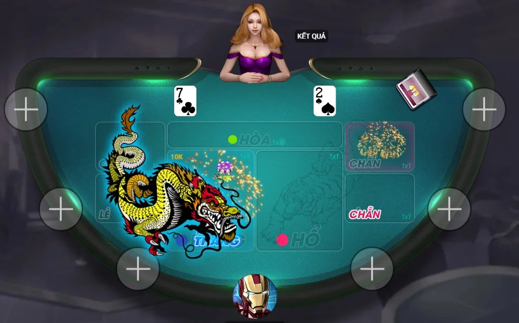 Giao diện game Rồng Hổ tại G88